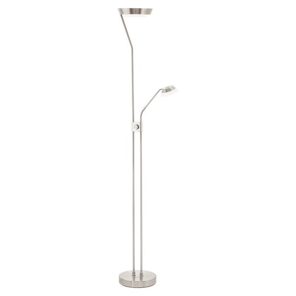 Светодиодный торшер SARRIONE [с диммером, 17,28W, 2,88W; 4,5W  (LED), H1800, никель]