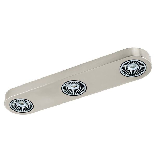 Светодиодный спот MONTALE, [3х5,4W (LED), 515х115, алюминий, никель мат., черный]