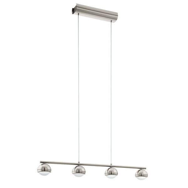 Светодиодный подвес LOMBES, [4x4,5W (LED), L815, сталь, алюминий, никель/линза]