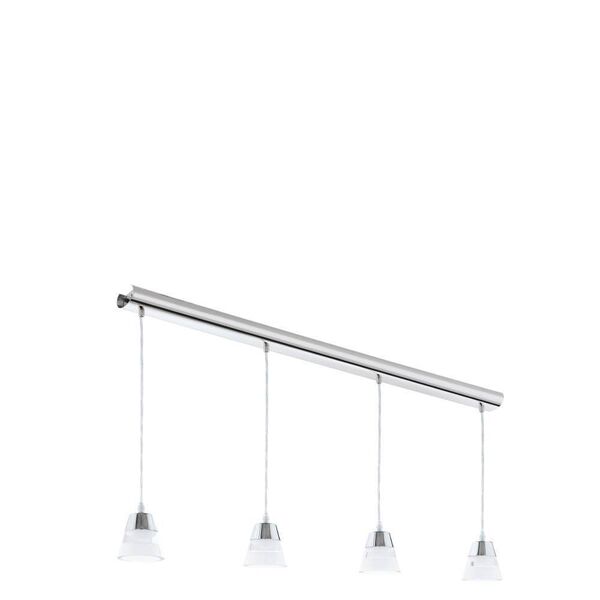 Светодиодный подвес PANCENTO, [4х4,5W (LED), L1010, сталь, хром/пластик]