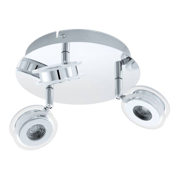 Светодиодный спот SAROLO,[ 3х3,3W (LED), нерж. сталь, хром/пластик, прозрачный]