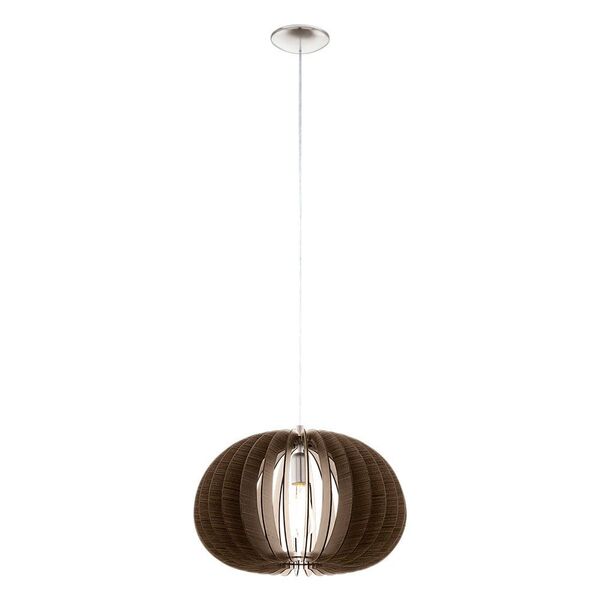 Подвес COSSANO, [1х60W (Е27), 450, H1500, сталь/ дерево, темно-коричневый]