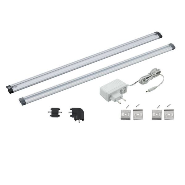 Система светодиодной ленты VENDRES, 5W (LED), 2хL500, алюминий/пластик, с сенсорн. выкл.