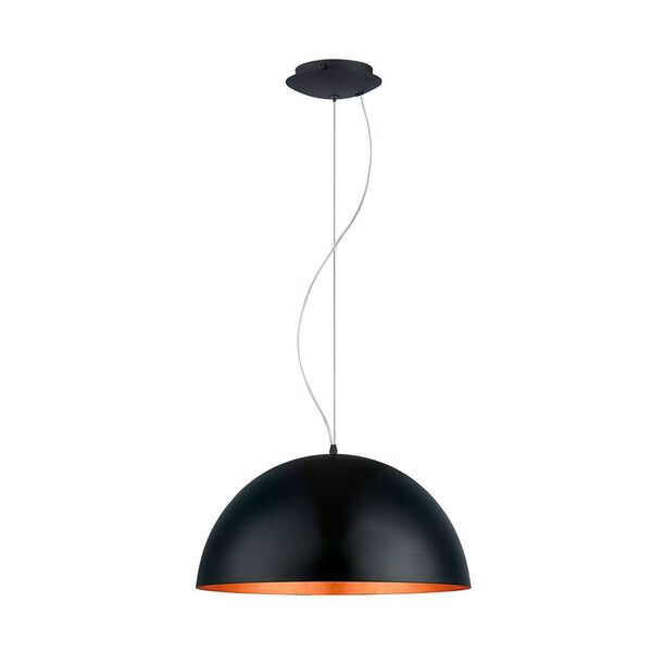 Подвес GAETANO 1, [1х60W (E27), H1500, сталь, черный, медный]