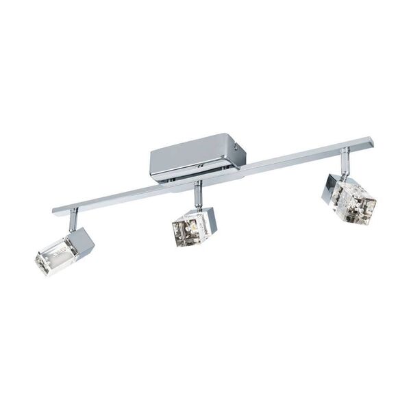 Светодиод. спот CANTIL [3x3,3W(LED), L670, сталь, хром/пластик, прозрачный]