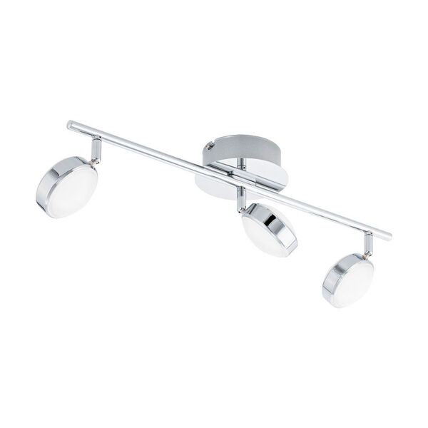 Светодиод. спот SALTO [3х5,4W(LED), L560, сталь, хром/пластик, мат.]