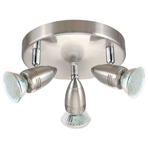Светодиод. cпот MAGNUM LED,[ 3х3W(GU10), ?180, сталь, никель матовый, хром]