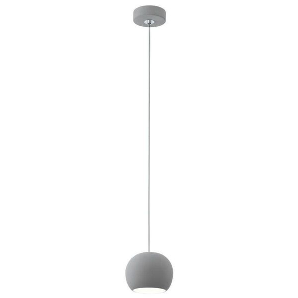Светодиод. подвес PRATELLA LED, [1х40W (GU10), керамика, серый]