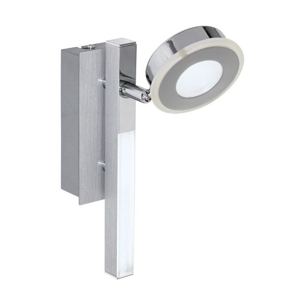 Светодиод. спот c доп. подсветкой CARDILLIO [1х3,3W(LED), 1х2,2W(LED), L225, алюм., сталь, хром/пластик, мат.]