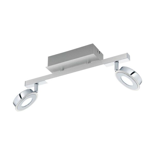 Светодиод. спот c доп. подсветкой CARDILLIO [2х3,3W(LED), 1х3,3W(LED), L390, алюм., сталь, хром/пластик, мат.]