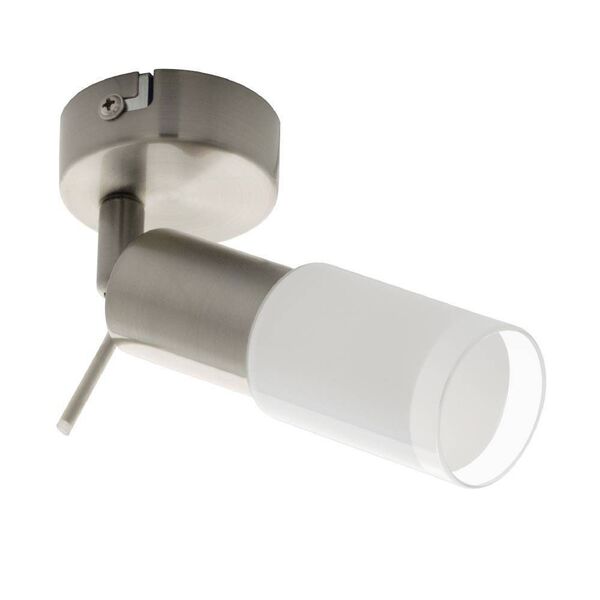 Светодиодный спот VEDRA, [1x3,5W(LED), ?70, сталь/никель мат/стекло/белый]