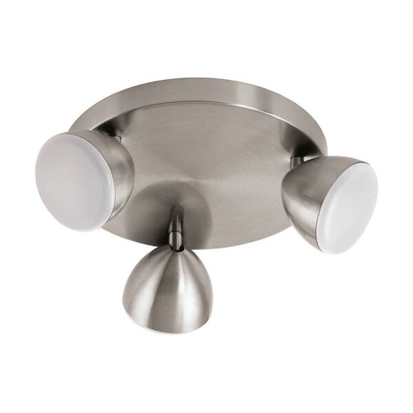 Светодиодный спот CALVOS [3x6W(LED), ?250, сталь/никель мат/пластик]
