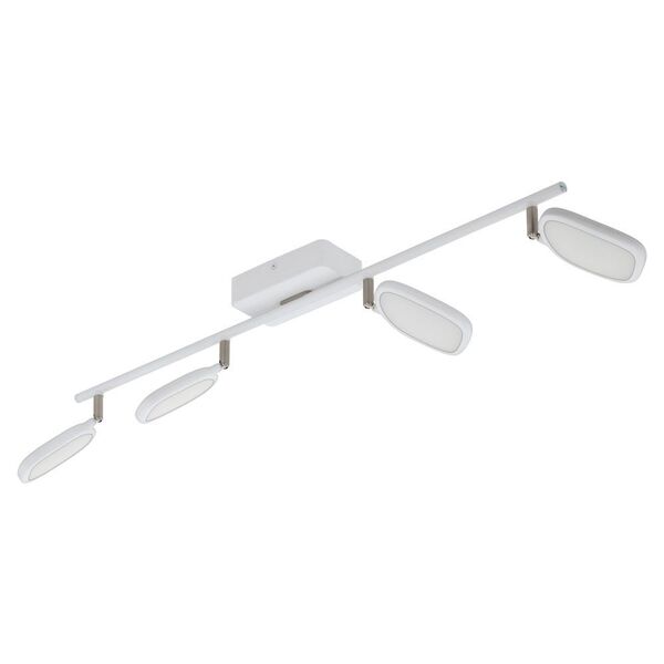 Светодиод. спот PALOMBARE-C [умный свет EGLO connect, 4х5W (LED), L770, B80, 4х600lm, пластик, сталь, алюминий, белый/пластик, белый]