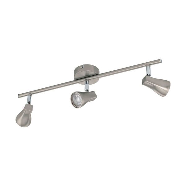 Светодиодный спот TIBERIO [3х3W (LED), L480, B80, 3х400lm, сталь, пластик, никель матовый]