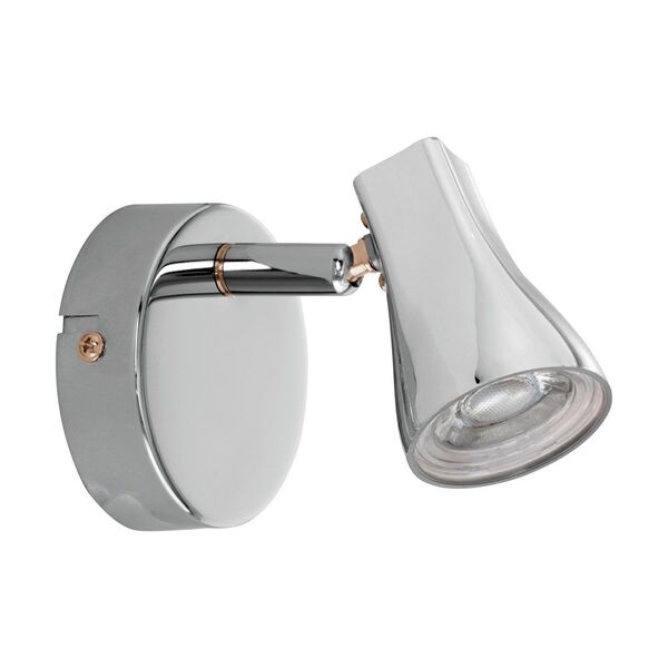 Светодиодный спот TIBERIO [1х3W (LED), ?80, 400lm, сталь, пластик, хром]