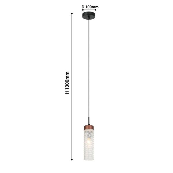 подвес Flumen [D100*H1300 1*E14*40W, excluded]
