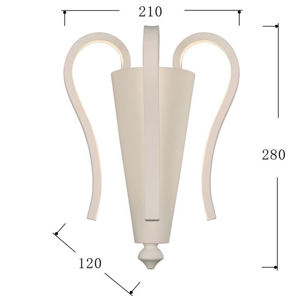 настенный светильник Castro [D120*W210*H280 3*LED*6W, 1440LM, 4000K, included]