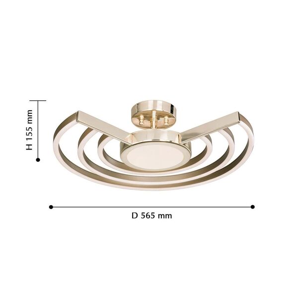 потолочный светильник Mio [D565*H155 1*LED*26W+1*LED*20W+1*LED*14W+1*LED*11W, 5680LM, 4000K, included]
