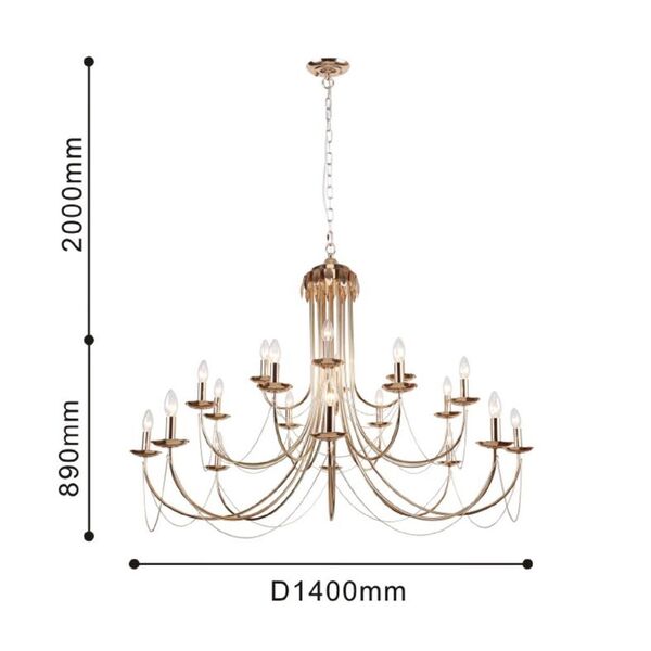 подвесная люстра Plini [D1400* 20*E14*40W]