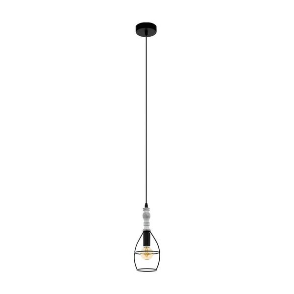 Подвес ITCHINGTON 1 [1х40W(E14), H1100, сталь, дерево, коричневый беленый]