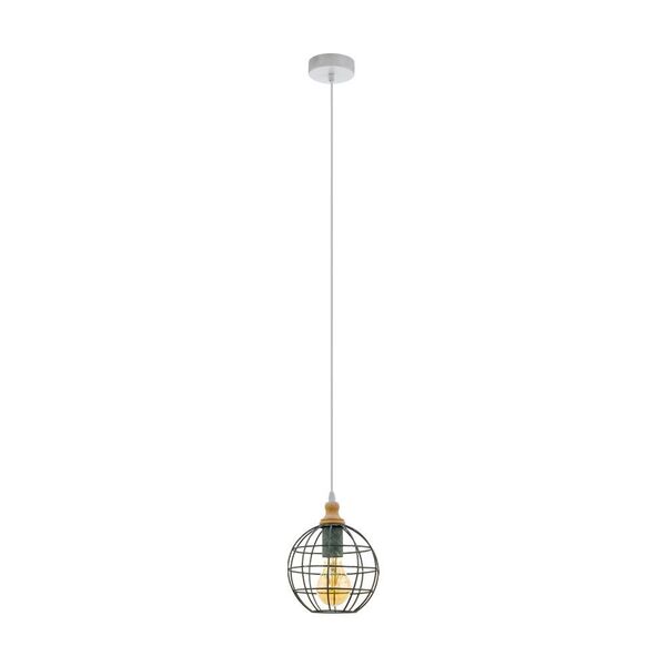 Подвес ITCHINGTON 1 [1х60W(E27), H1100, сталь, дерево, серая патина]