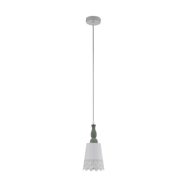 Подвес TALBOT 2 [1х60W(E27), H1100, сталь, дерево, серый, белый/cталь, серо-коричневый]