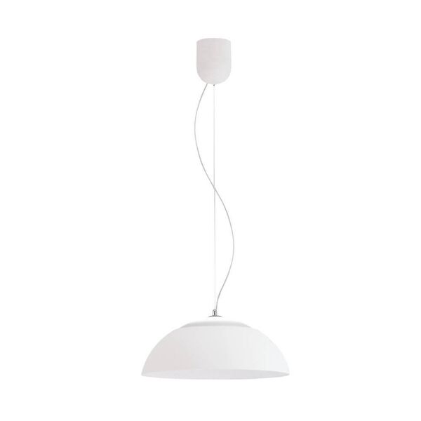 Светодиод. подвес MARGHERA [с димм., 1х8,5/1х19,2W(LED), H1500, сталь, белый/алюминий, акрил, белый]