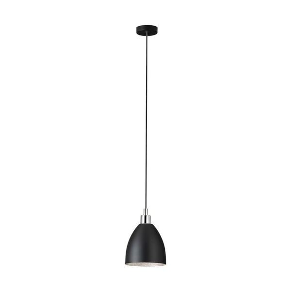 Подвес MAREPERLA, [1х60W(E27), H1100, сталь, черный, кристаллоптика]