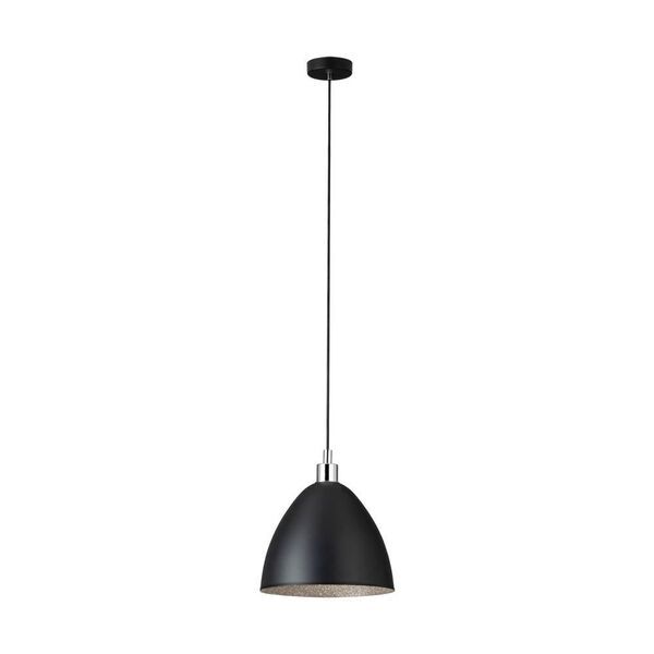 Подвес MAREPERLA, [1х60W(E27), H1100, сталь, черный, кристаллоптика]
