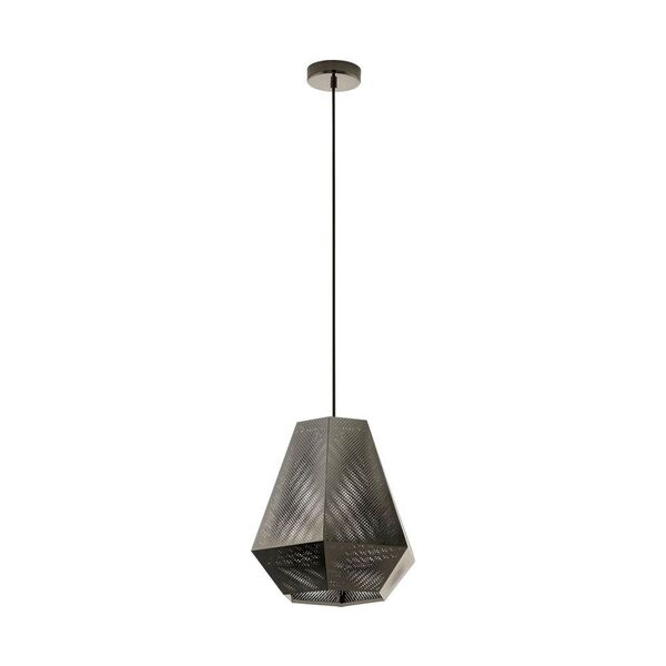 Подвес CHIAVICA, [1x28W (E27), 360, H1100, сталь, никель черный]