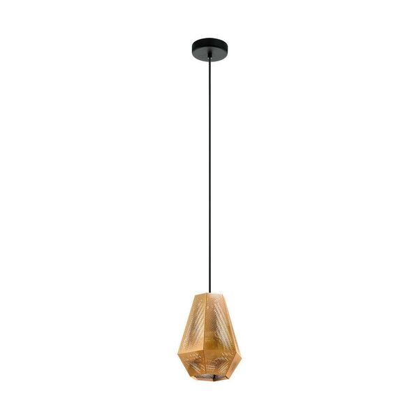Подвес CHIAVICA, [1x28W (E27), 205, H1100, сталь, латунь]