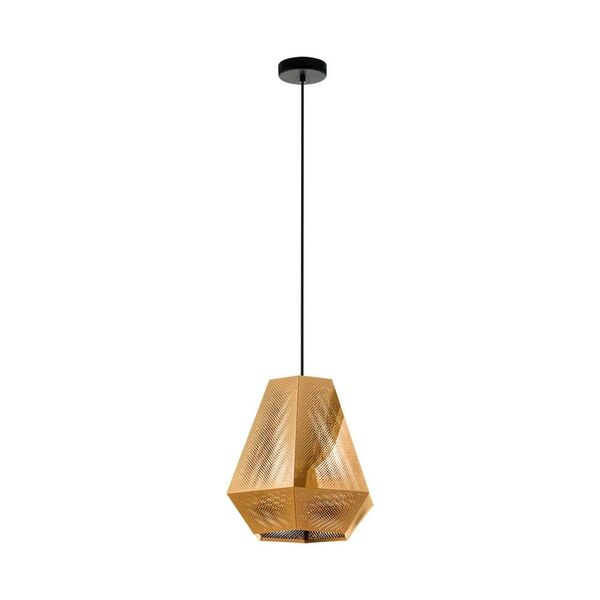 Подвес CHIAVICA, [1x28W (E27), 360, H1100, сталь, латунь]