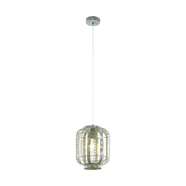 Подвес HAGLEY, [1x60W (E27), H1100, сталь, золотисто-кремовый]