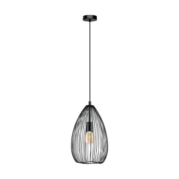 Подвес CLEVEDON, [1х60W (E27), 240, H1100, сталь, черный]