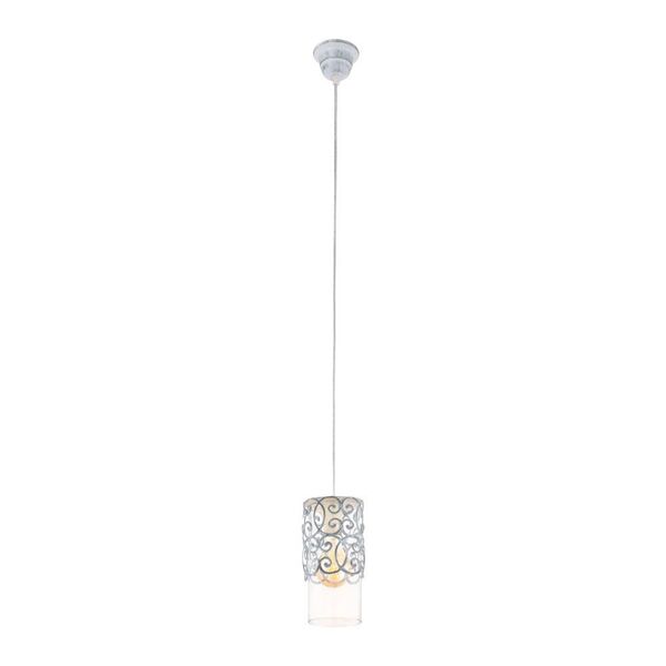 Подвес CARDIGAN, [1x60W (E27), 120, H1100, сталь, патина, серо-голубой/стекло]