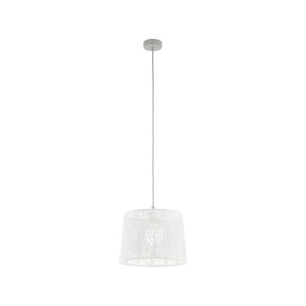 Подвес HAMBLETON, [1x60W (E27), H1100, сталь, никель матовый/сталь, белый]