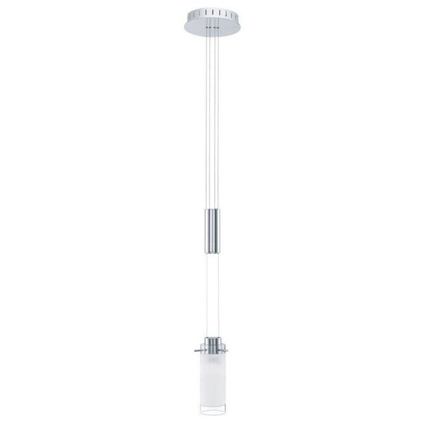 Светодиодный подвес AGGIUS [с регулировкой высоты, 1х6W (LED), H950-1530, хром/стекло]