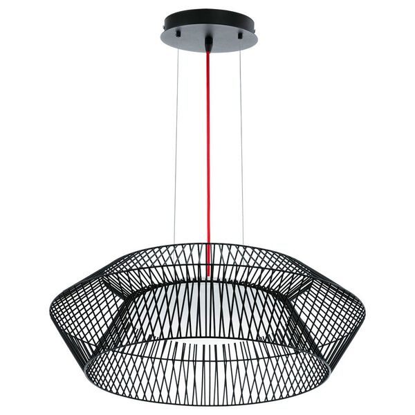 Светильник Светодиодный подвес PIASTRE, [18W (LED), черный/красный кабель PIASTRE]