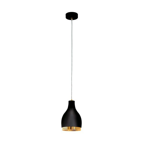 Подвес COCNO, [1х60W (E27), 165, сталь, черный, золотой]