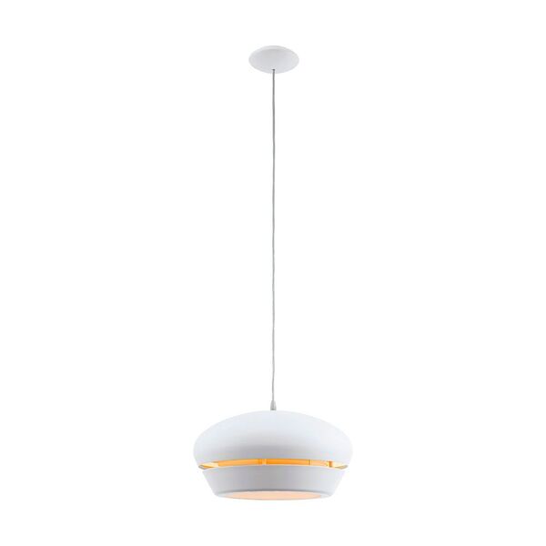 Подвес FOSALBA [с цветн. фильтрами, 1х60W (E27), H1100, сталь, белый/пластик, белый]