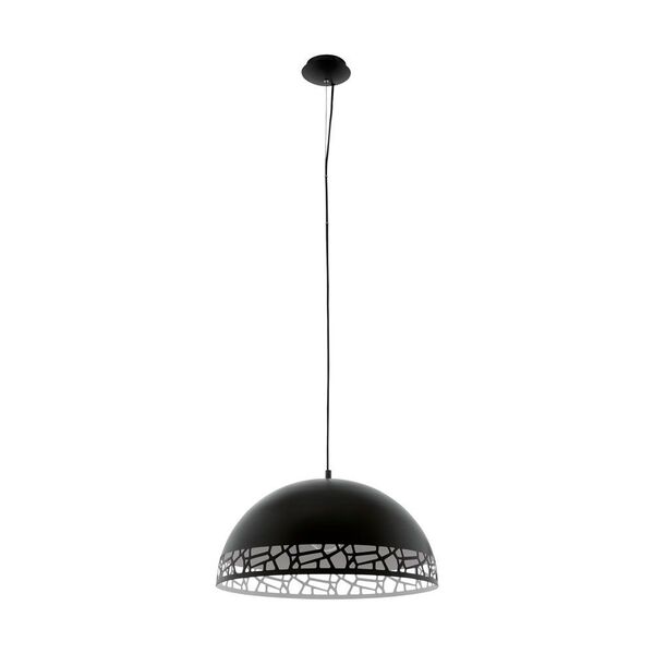 Подвес SAVIGNANO, [1х60W (E27), H1500, cталь, черный, белый]
