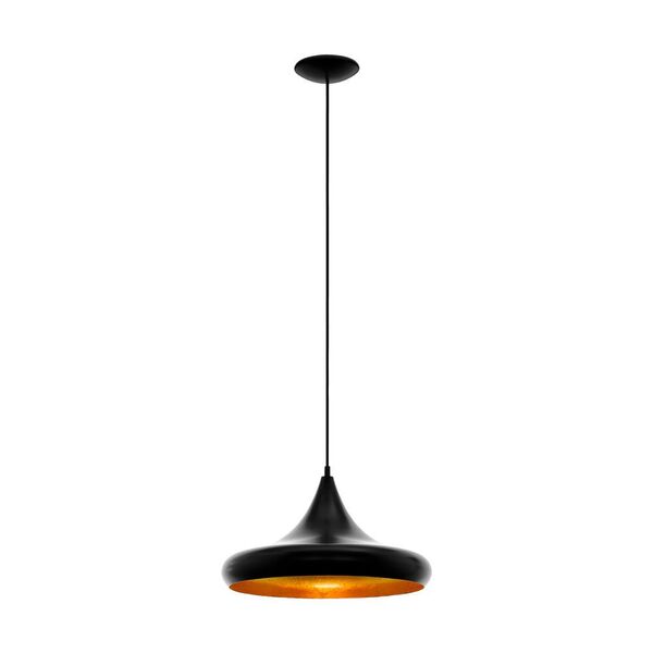 Подвес CORRETO 4, [1х60W (E27), 400, сталь, черный, золотой]