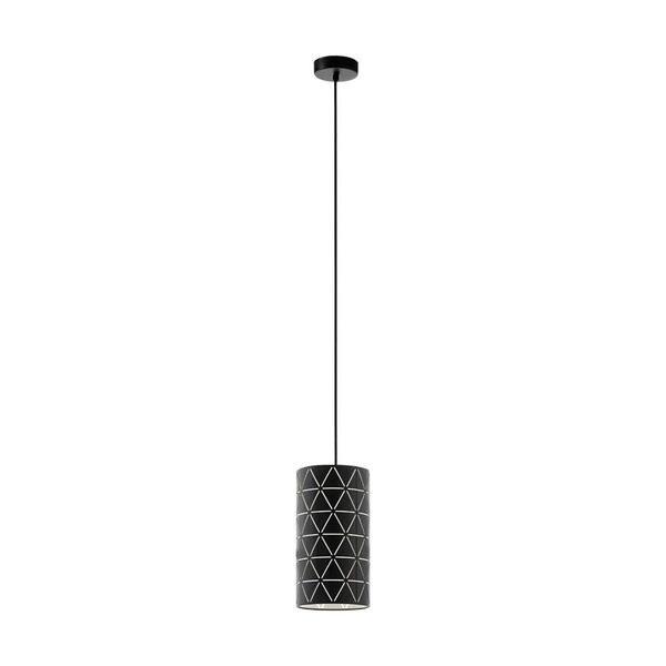 Подвес RAMON, [1х40W (E27), 160, H1100, сталь, черный/пленка, белый]