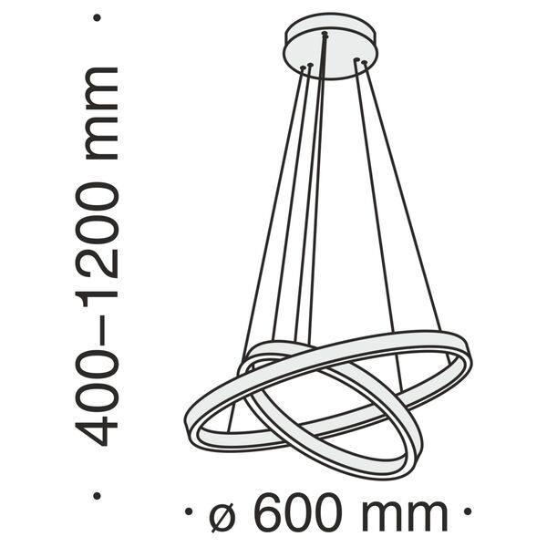 Подвесной светильник Rim, 61 Вт, 4000 К