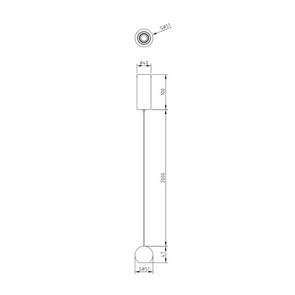 Подвесной светильник Technical P067PL-L5W3K