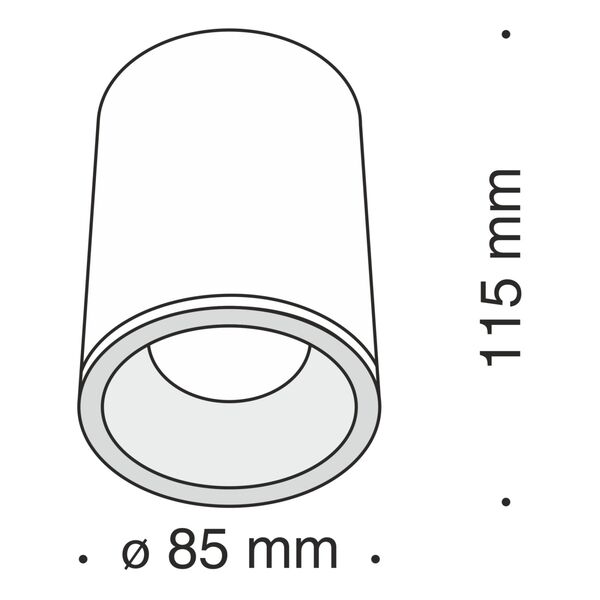 Потолочный светильник Technical C029CL-01W