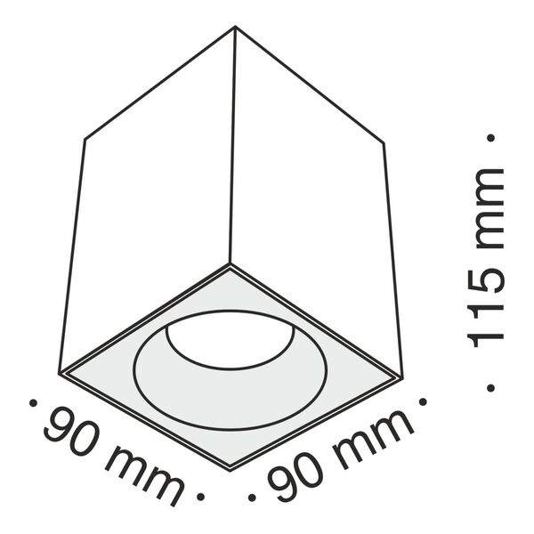 Потолочный светильник Technical C030CL-01W