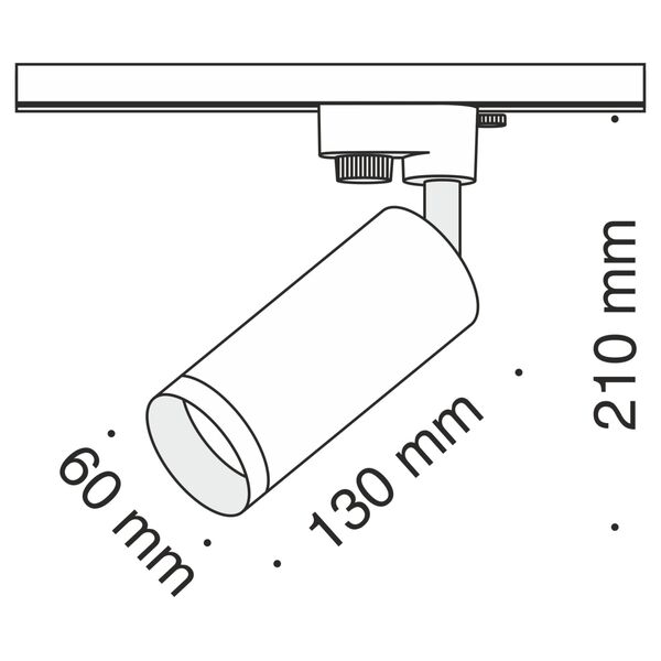 Трековый светильник Technical TR004-1-GU10-MG