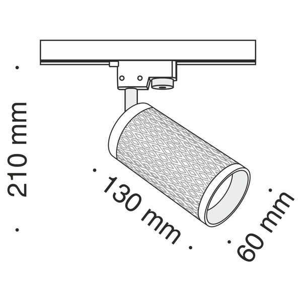 Трековый светильник Technical TR011-1-GU10-B
