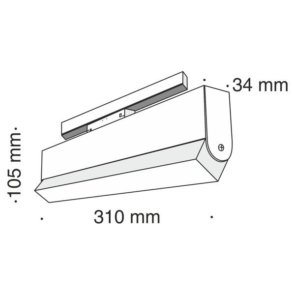 Трековый светильник Technical TR013-2-20W3K-B